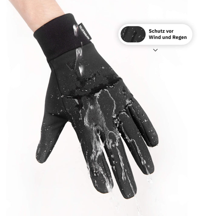 Thermo Handschuhe 2.0 + Thermo Mütze + Schlauchschal + Reflektoren Aufkleber - Alpensattel.de